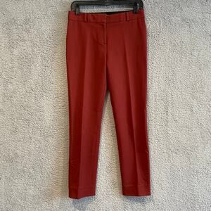 Kate Spade Pants Womens 2 Red Davis Skinny Pant Trousers Dress Live Colorfully